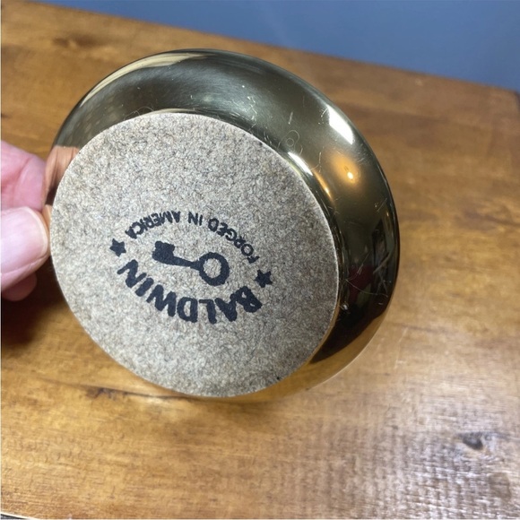 Vintage Baldwin brass Small candle holder 3" Height Made In USA - Picture 7 of 9